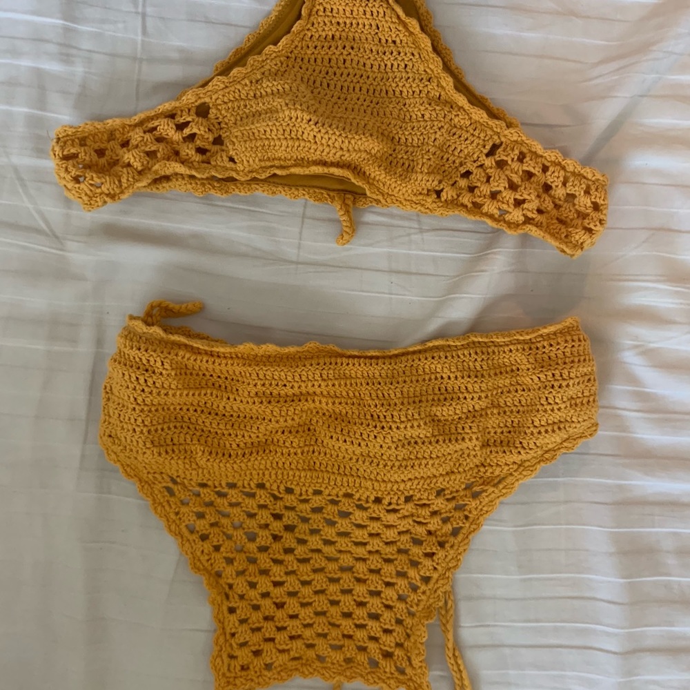 Yellow Ripcurl Crochet Bikini
